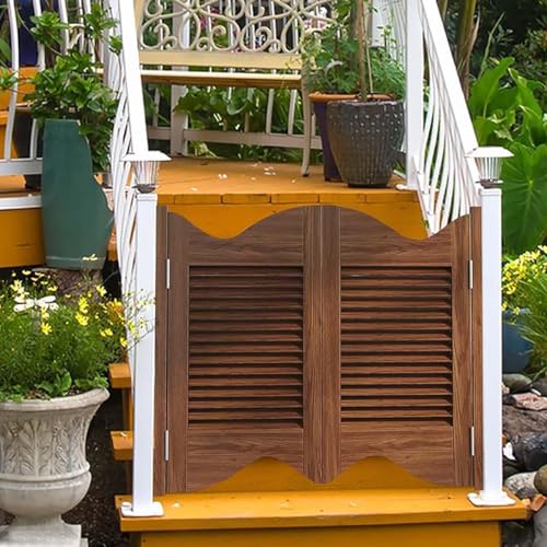 ZJPOJph Porte A Battente del Swinging Doors Cafe, Porte del Saloon con Cerniere in Metallo, per Cucina, Scale, Ingresso Camera, Divisorio.,32in