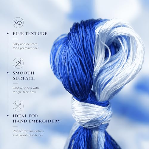 Image of Mulberry Silk Floss Embroidery Thread Floss-Cross Stitch Threads China Silk Woven Jewelry Threads DIY Sewing Kits (104)