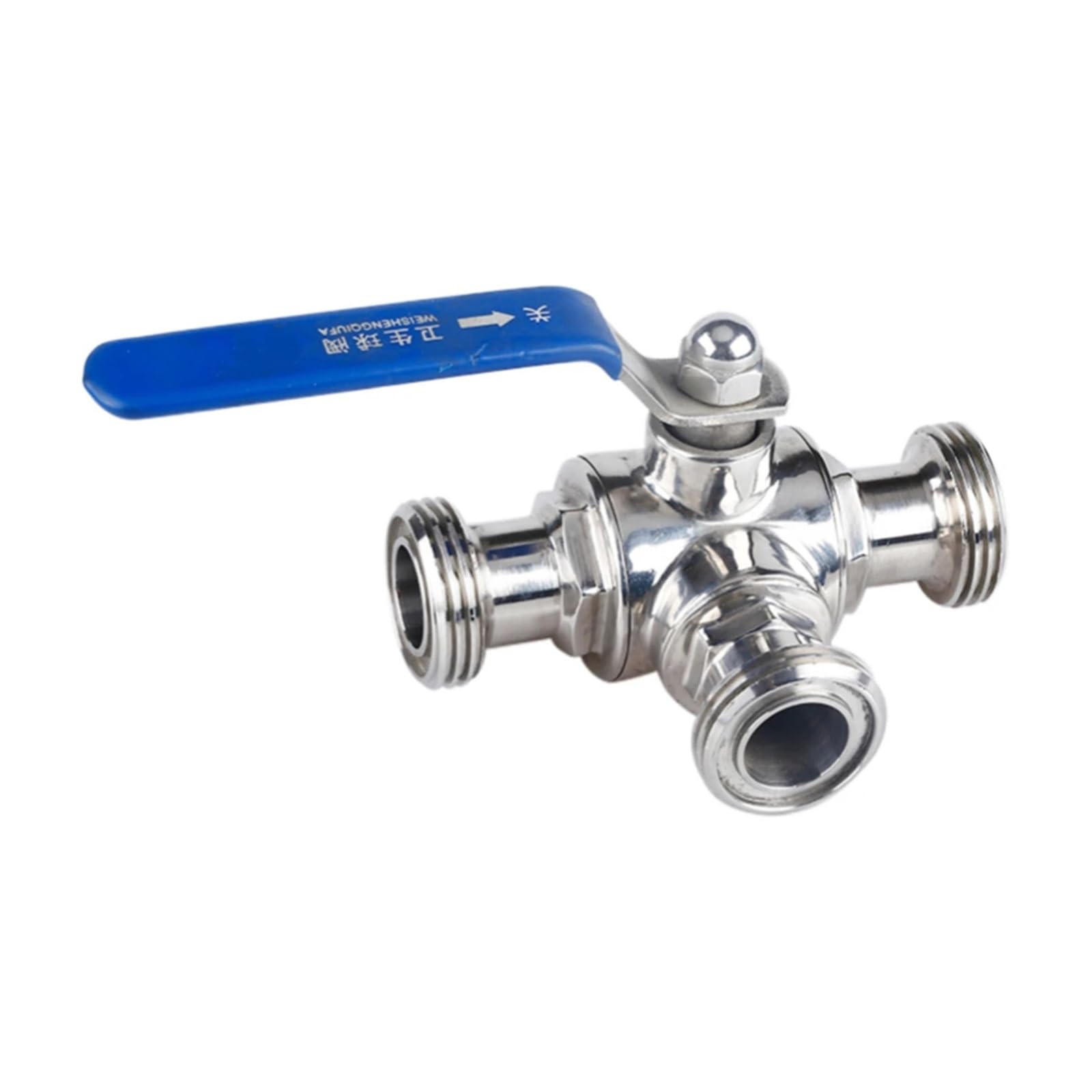 Robinet à boisseau sphérique en acier inox 304 durable avec raccord mâle 25 mm