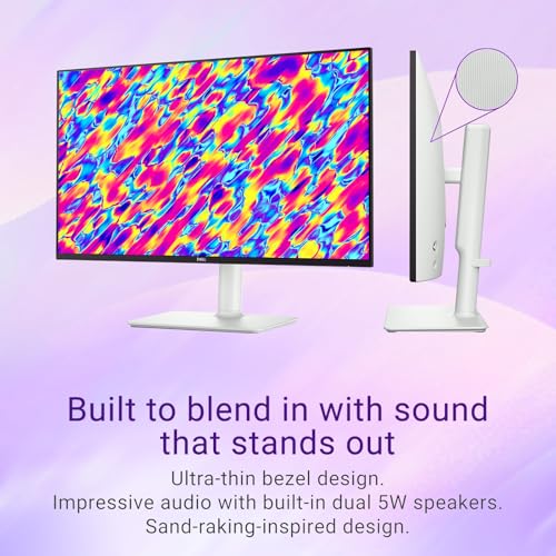 Image of Dell S24 inch Monitor, LED FHD - 100Hz Refresh Rate 15001 Contrast Ratio, AMD FreeSync - VESA, 3H Hardness, Anti-Glare, 2 x HDMI, Ash White