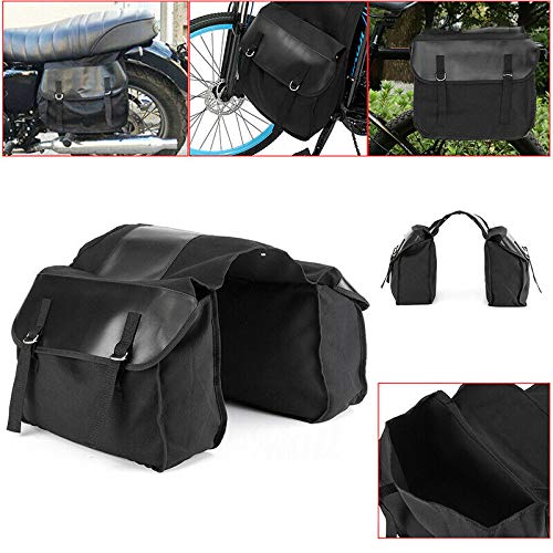 Sacoches Latérales Moto En Cuir Marron - 10L - Artisanales Fabriquées Aux USA