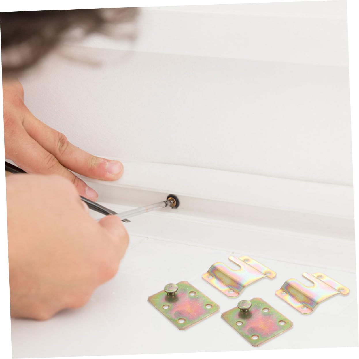 Uonlytech 12pièces Crochets Emboîtables Pour Cadres Photo Supports De Fixation Pour Tableaux Et Miroirs Fixations Murales Robustes