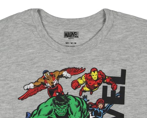 Marvel Boys' Avengers In Action Character Group Kids Long Sleeve T-Shirt4