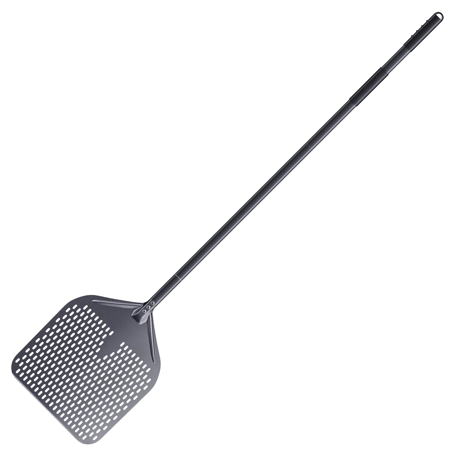 Set di 4, 34 cm x 36 cm Pala per Pizza, 23cm Pala per Pizza in Alluminio Buona Presa,rastrello per cenere, spazzola rotante regolabile 160cm