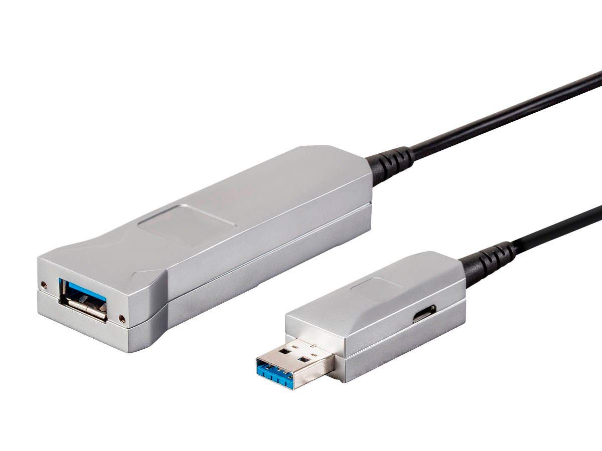 Monoprice in Fibra Ottica Slimrun USB 3.0 Tipo A prolunga Cavo, 20 m