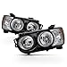 AKKON - For 2012-16 Chevy Sonic Driver + Passenger Side Halogen Headlights Assembly Black Housing Clear Lens Full Set