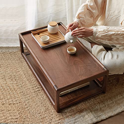 Table basse double couche pour optimiser les petits espaces et travailler au sol - 3