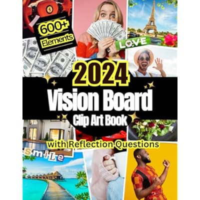 2024 Vision Board Clip Art Book
