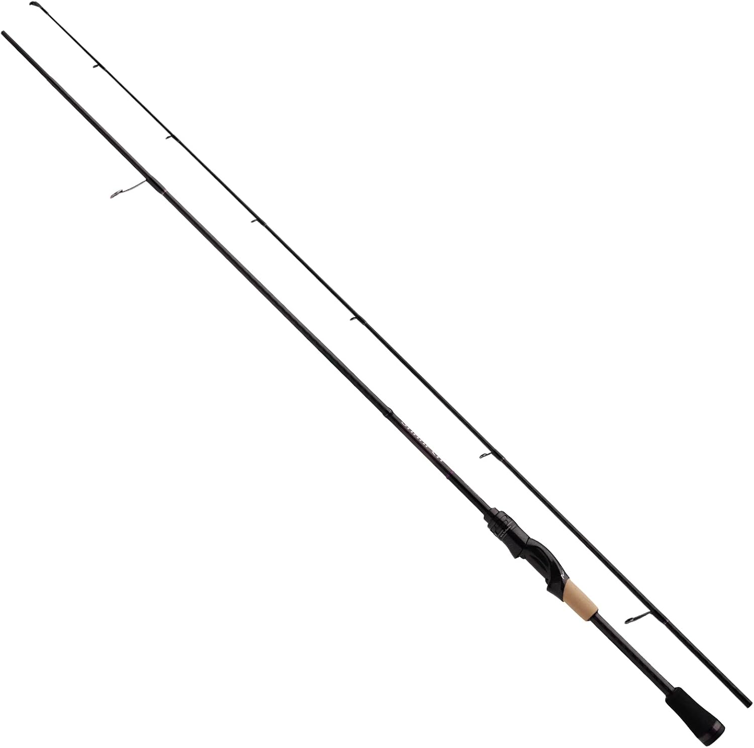PURELURE Sharpen Fishing Rod 6'5'' - 9'2'' Spinning & Bait Casting Rod, M40JB+T1100G Carbon Fiber Blank, XF/MF Action Fishing Pole 2 Piece, Carbon Reel Seat Cork and EVA Handle, Fuji Guides