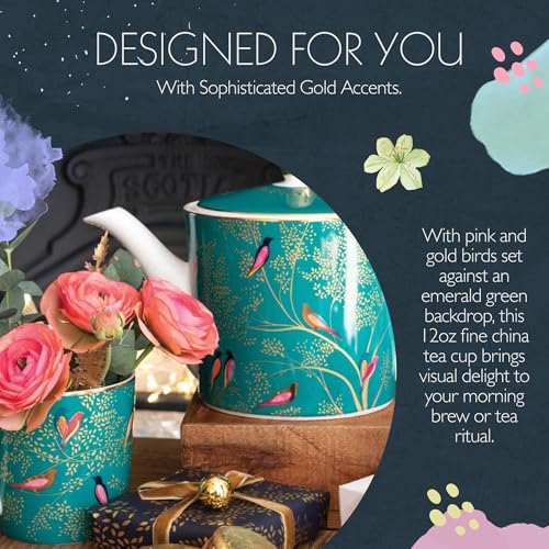 Sara Miller SMCG78914-XG Portmeirion Chelsea Mug - Dark Green, 120 Count (Pack of 1) - 6