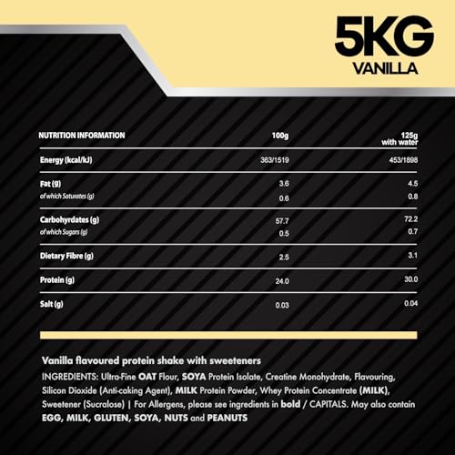 Anabolic Gainz 5kg – Mass Gainer – 30g Protein Powder – Contains 3g Creatine Per Serving – Post Workout Recovery Fuel to Build Lean Muscle – 40 Servings – GMP Certified – TBPC (Vanilla) - Image 3