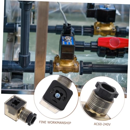 Caja de conexiones Din 43650A con conector de válvula solenoide CA 60-240V 4
