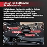 Miofive 4K Dashcam Auto GPS, WiFi Auto Kamera, Bluetooth, Dash Cam Auto 5.8GHz, 3-Zoll-IPS-Display...