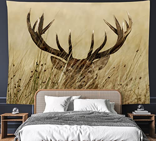 Feelacle Deer Tapestry 80" X 60" Wild Animal Wall Hanging Party Decorations Home Decor For Bedroom Living Room Dorm (200 X 150Cm) #TOP2