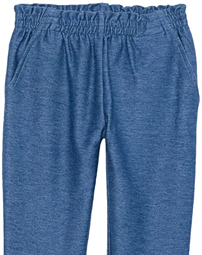 Guess Baby Girl Short Sleeve Jersey Knit Graphic Tee And Pull On Knit Denim Pants 2 Piece Set, G018, 18M #TOP3