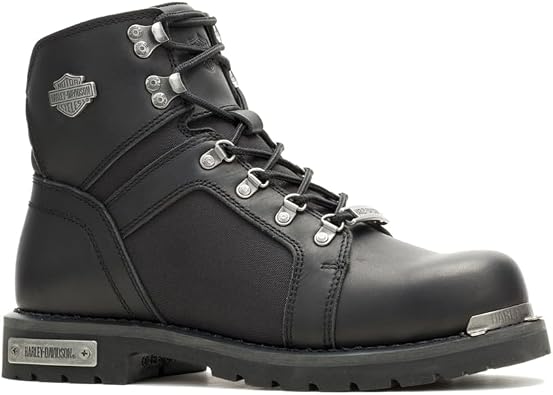 Harley-Davidson Footwear Mens Edgefield Round Toe Lace Up Casual Boots Ankle