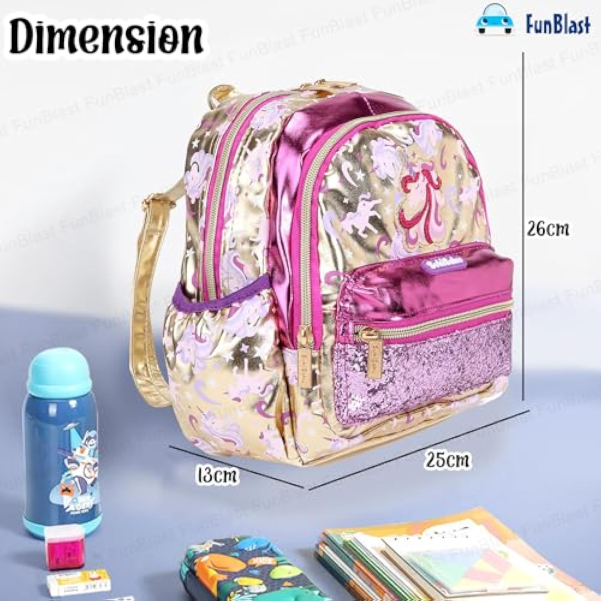 Cartoon Theme Play School Bag for Kids, Lightweight