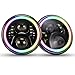 SUPAREE 7 inch LED Headlights RGB Halo Angel Eyes 7" Round DRL Bluetooth Remote Control for 1997-2017 Jeep Wrangler JK LJ TJ Sahara Sport Rubicon Hummer H1 H2