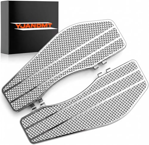 Chrome Front Driver Floorboards Footpegs for Harley Touring 1986-2025 Road Glide/Street Glide/Electra Glide, Softail 1986-2017, Dyna 2012-2016