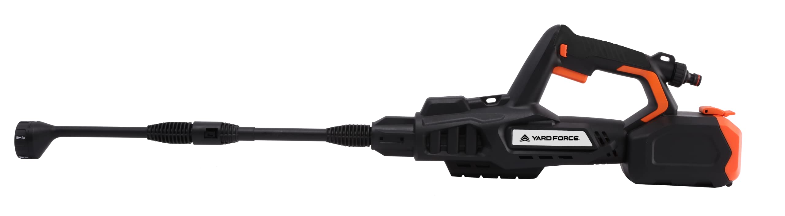 YARD FORCE 20V AquaJet-2 Akku-Hochdruckreiniger LW C04 mit 5-in-1 Verstellbarer Düse, Max. 45 Bar, 360 L/H elektrischer tragbarer Hochdruckreiniger mit Zubehör, inkl. 20V/4.0Ah Lithium-Ionen-Akku