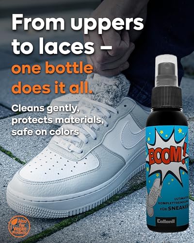 Collonil BOOM! – Le nettoyant pour baskets – Nettoyage complet pour toutes les baskets – Nettoyant pour chaussures avec éponge – Nettoyant pour tous les matériaux – Kit de cirage – Entretien des – vue 4