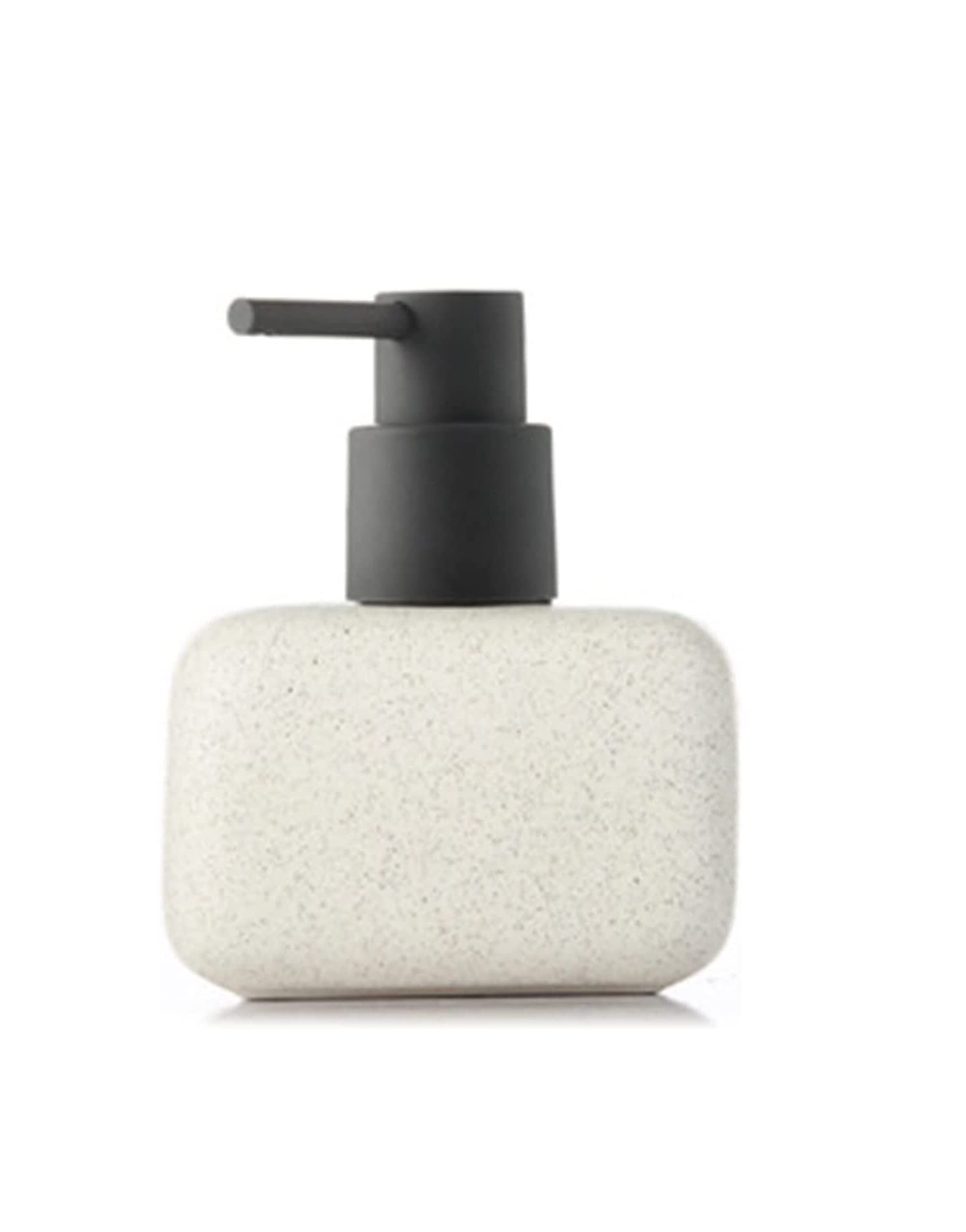 Sdydsge Blanc Soap Dispenser， Soap Dispensers Ceramics Bathroom Supplies Dispenser Bottle Square Lotion Accessories