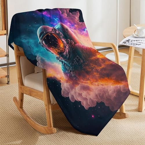 Couverture duveteuse douce astronaute pour lit et sofa douillet - 7
