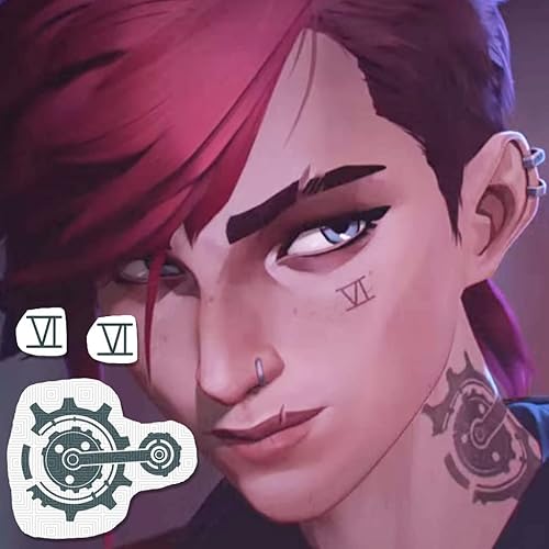 Vi Neck + Face Tattoo Set - Vi Arcane Temporary Tattoos