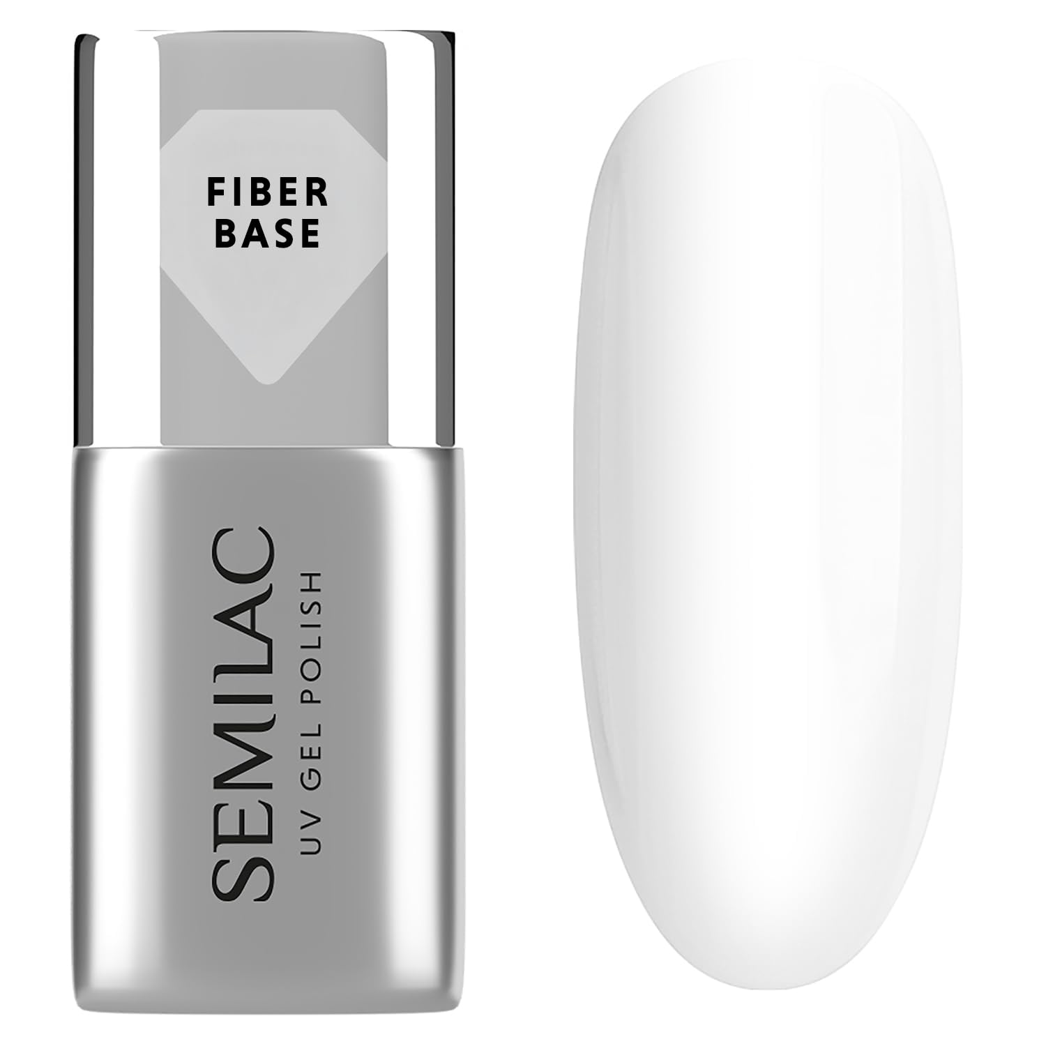 Semilac Mleczna Baza Hybrydowa Do Paznokci Z Włóknami Fiber Base 7ml