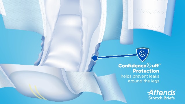 Amazon.com: Attends Stretch Adult Incontinence Disposable Briefs