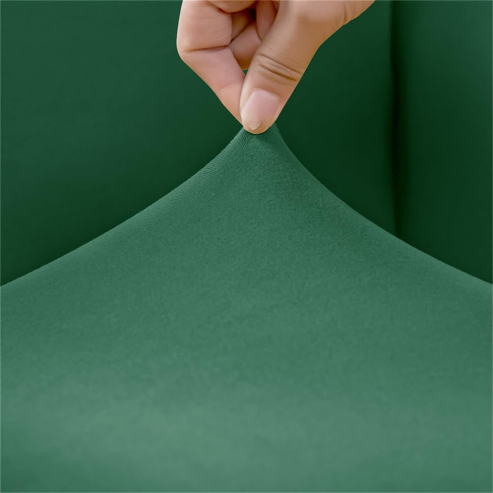 1-Piece Banquet Armchair Covers Stretch Chair Covers with Arms Mid Century Modern Armchairs Slipcover Anti-Slip Furniture Protector for Living Room Reading Sofa,Green