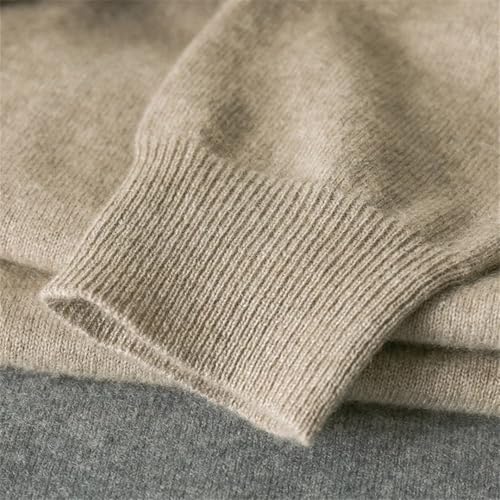 Ownwfeat Men's Turtleneck Cashmere Sweater Lightweight Warm Solid Color High Neck Knitted Pullovers3