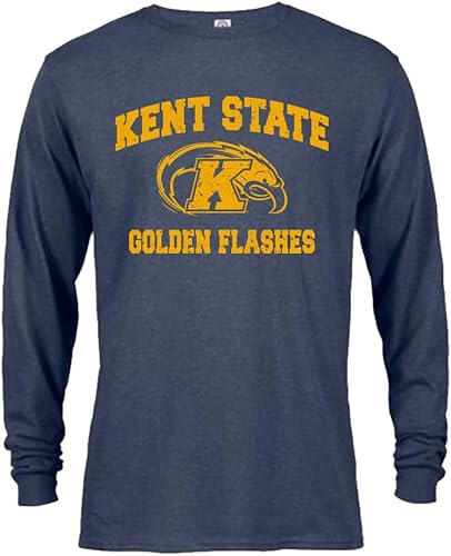 Miniatura 3 de Sport Your Gear Kent State Golden Flashes - Camiseta de manga larga envejecida retro