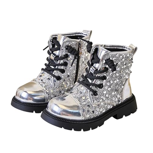 IWIHMIV Toddler Girl's Short Ankle Boots Winter Side Zipper Dress Booties Outdoor Non Slip Girl Riding Boots2