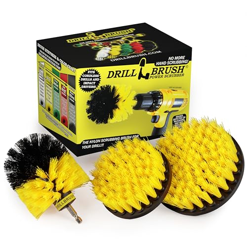 Drillbrush Bathroom Rug Scrub Brush Set