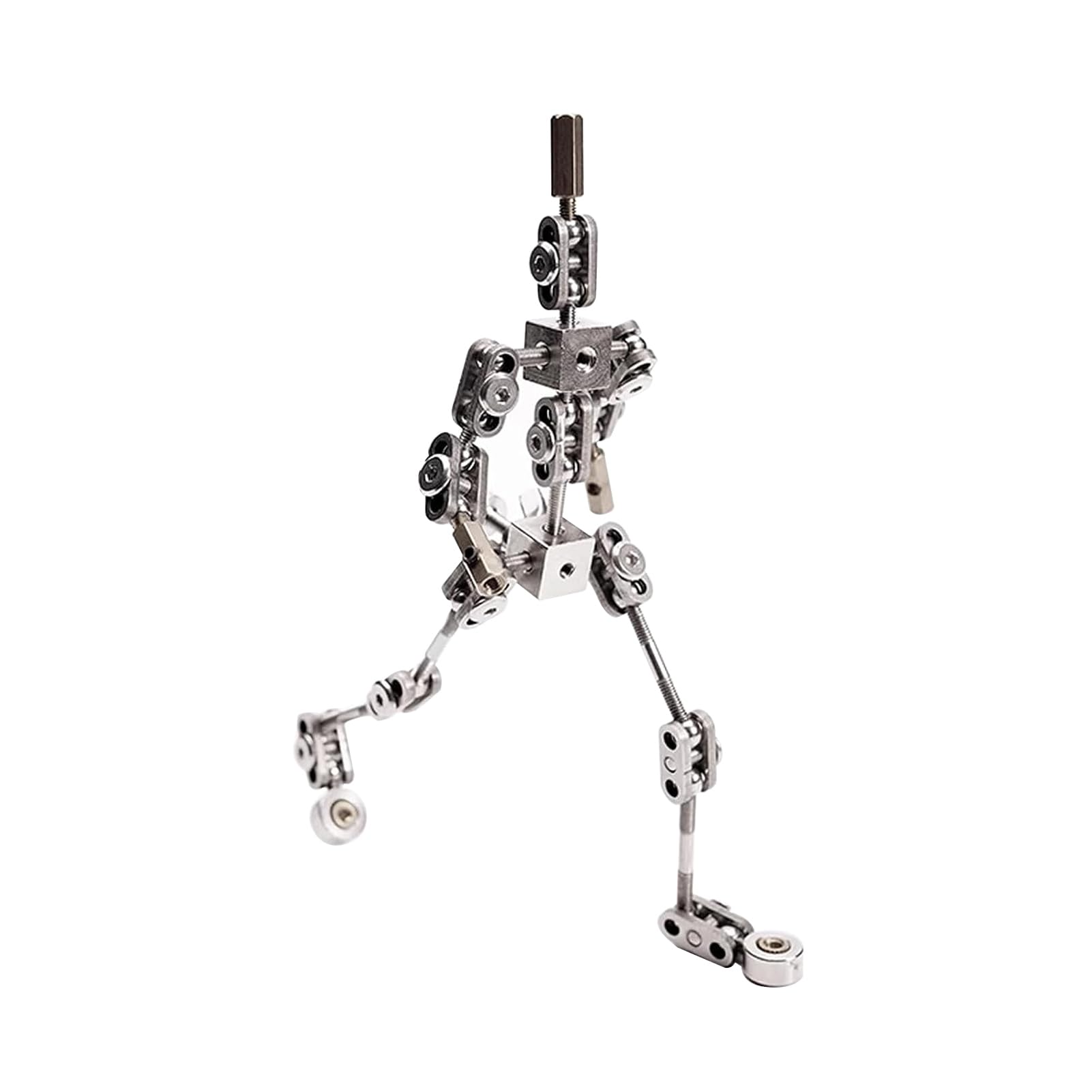 Marionetta in Metallo per La Creazione di Personaggi, Kit Scheletro di Personaggi Fai da Te per Animazione Stop Motion - Kit Scheletro Adulto Proporzionale 18 Cm 1:8,15cm