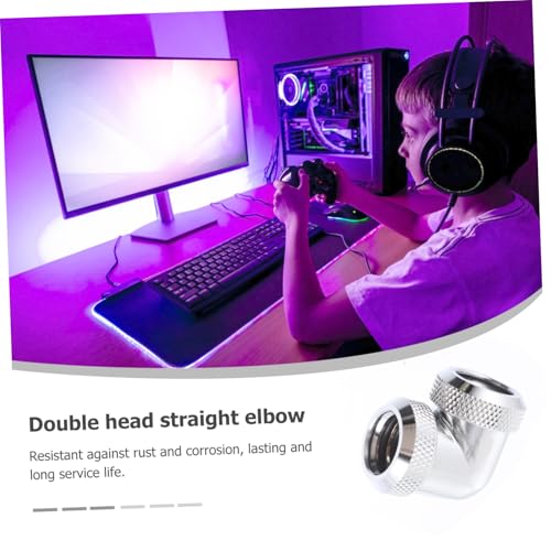 Conectores de Latón Codo Giratorio de 90 Grados Elegantes para Modding PC 3