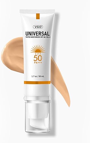 VGO Tinted Sunscreen for Face SPF 50 — Hydrating, Non-Sticky, Travel Size