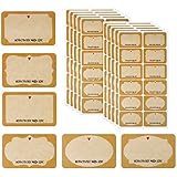 120 Stück Etiketten zum Beschriften Marmeladen Etiketten Selbstklebend Homemade with Love Aufkleber Ablösbare Stickers Klebeetiketten Einmachetiketten Weihnachten