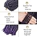 Beyond Beauty Spring Twist Crochet Hair 90strands 8 Inch Fluffy Spring Twists Braiding,Spring Twist Crochet Braids Bomb Twist Crochet Hair for Black Women(M1B-Purple)