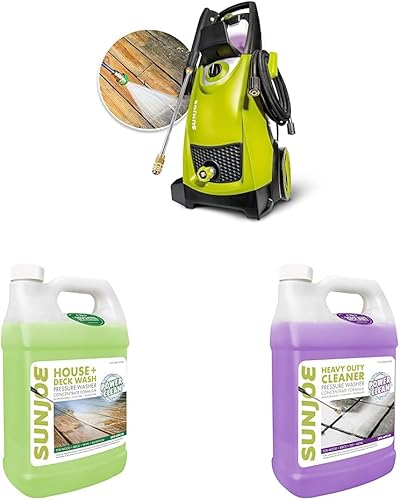 Miniatura 1 de Sun Joe SPX3000 2030 Max PSI 1.76 GPM 14.5 Amp Lavadora eléctrica de alta presión y SPX-HDC1G Lavadora a presión para casa y cubierta Limpiador