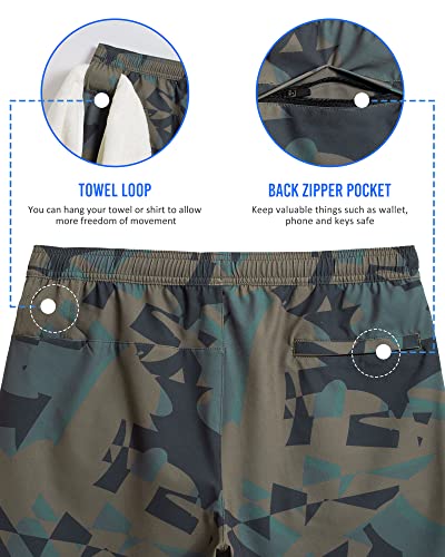 Image of maamgic Mens 5 inch Gym Running Shorts for Men 2 in 1 Quick Dry Workout Athletic Shorts