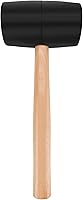 Vista 3 de Performance Tool Mazo de cabeza de goma dura 1466 con mango ergonómico de madera para carpintería, construcción y proyectos de bricolaje