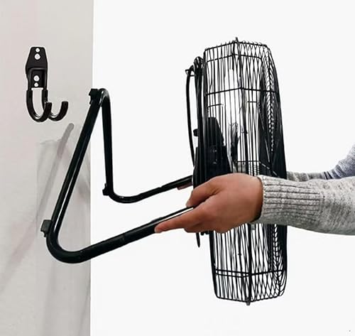 Miniatura 2 de zoele Wall Mounting High Velocity Floor Fan Bracket, Wall Mount Industrial Grade Floor Fan Hook Hanger, Wall Fan Support Hook kit (Black)