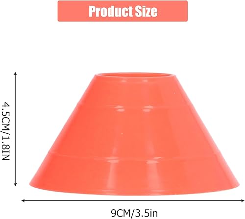 Miniatura 2 de Juego de 20 mini conos de disco de fútbol, marcadores de entrenamiento de fútbol PE para entrenamiento deportivo, fútbol, baloncesto, patinaje,