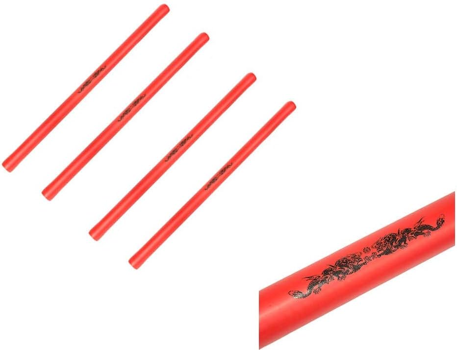 Lees Deluxe Escrima Set of 4 (Four) Safety Foam Sticks - Red