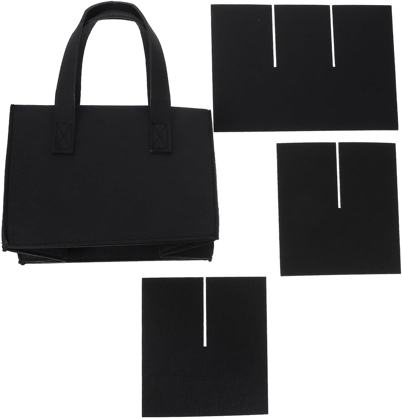 Ipetboom Portable Wine Bottle Carrier Bag, Thick Felt Material with Divided Storage Design, Stylish and Simple Wine Bottle Storage Bag for Easy Transport