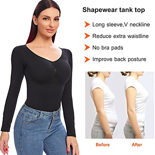 Image of JOYSHAPER Women's Cami Shaper Tummy Control Padded Bra Camisole Cami Compression Tank Top Shapewear Body Shaper