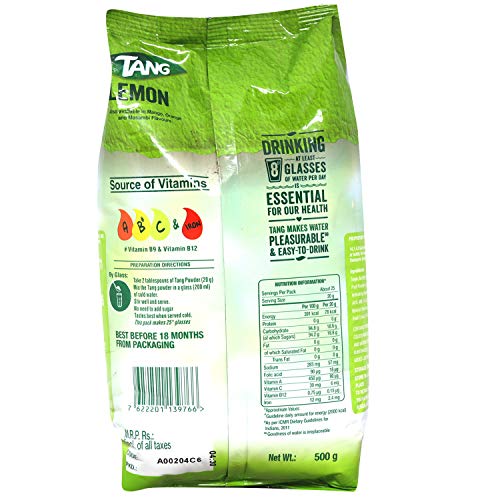 Image of Tang Instant Drink Mix - Lemon, 500g