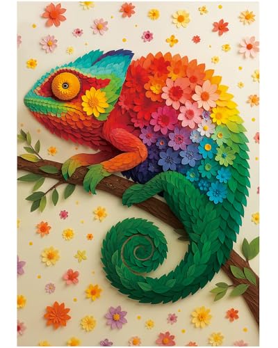 Puzzle Animal Chameleon Horizontal 14 años